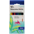 აკვარელის ფანქრები ნაკრები 12 ფერი MM Watercolour Pencils 12pc
