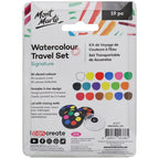 MM Watercolour Travel Set 18pc - აკვარელის საღებავი