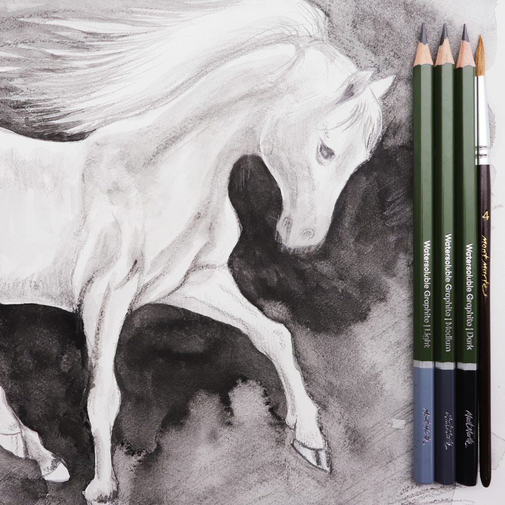 MM Watersoluble Graphite Pencil Set 5pc