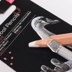 თეთრი ნახშირის ფანქრები (სქელი) White Charcoal Pencils Lge Hex 2pc