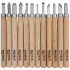 Woodworking tools 12 pieces - MM Wood Carving Set 12pc