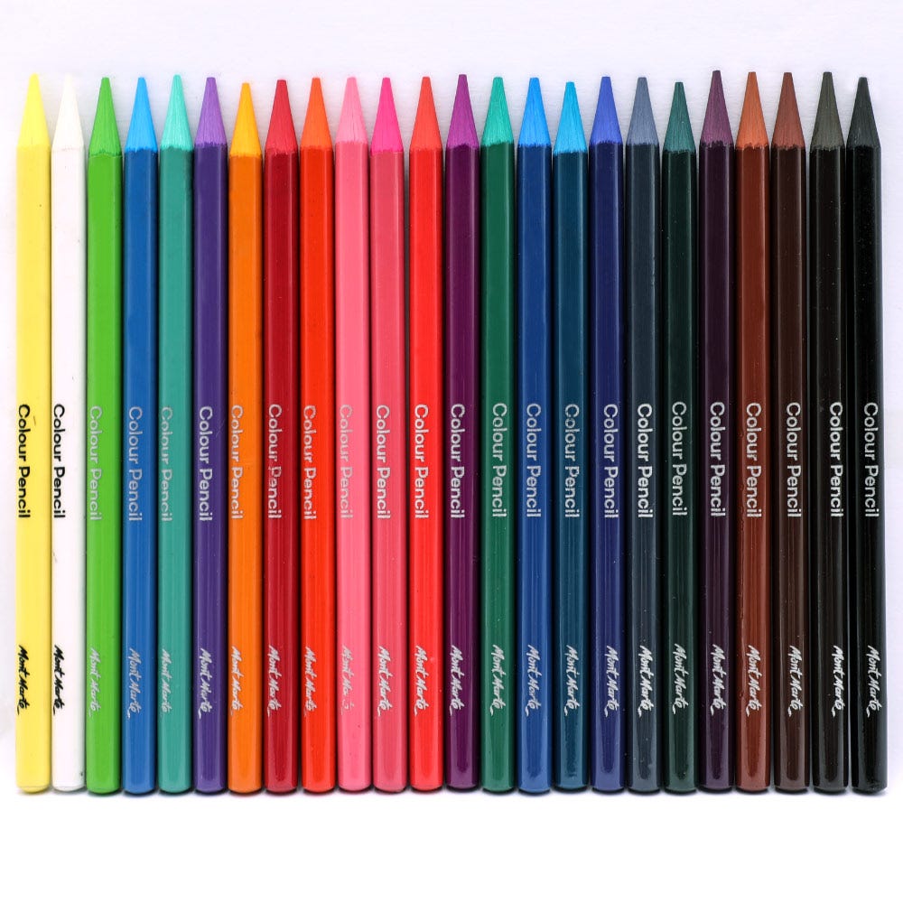 MM Woodless Colour Pencils 24pc