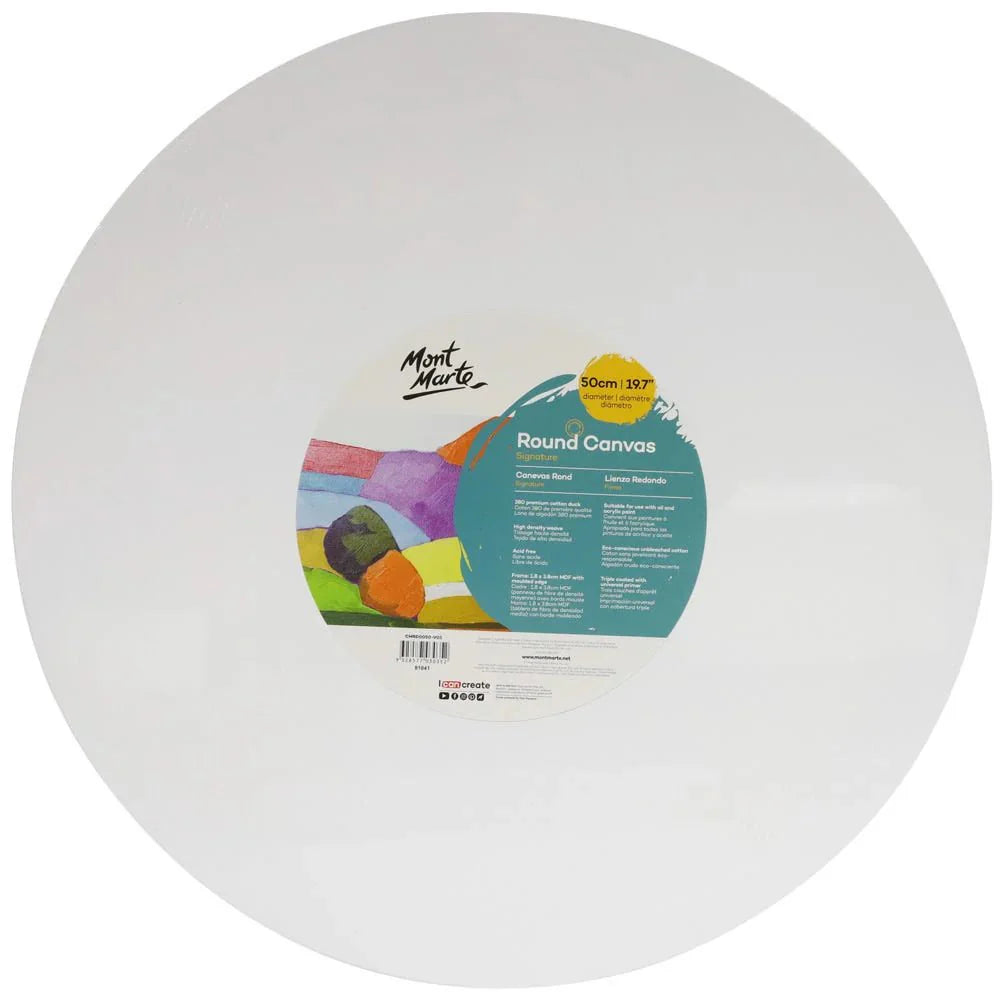 მრგვალი ტილო ქვეჩარჩოზე MM Canvas Round 50cm
