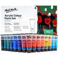 აკრილის საღებავები ნაკრები 24 ფერი 75მლ MM Acrylic Colour Paint Set 24pc x 75ml