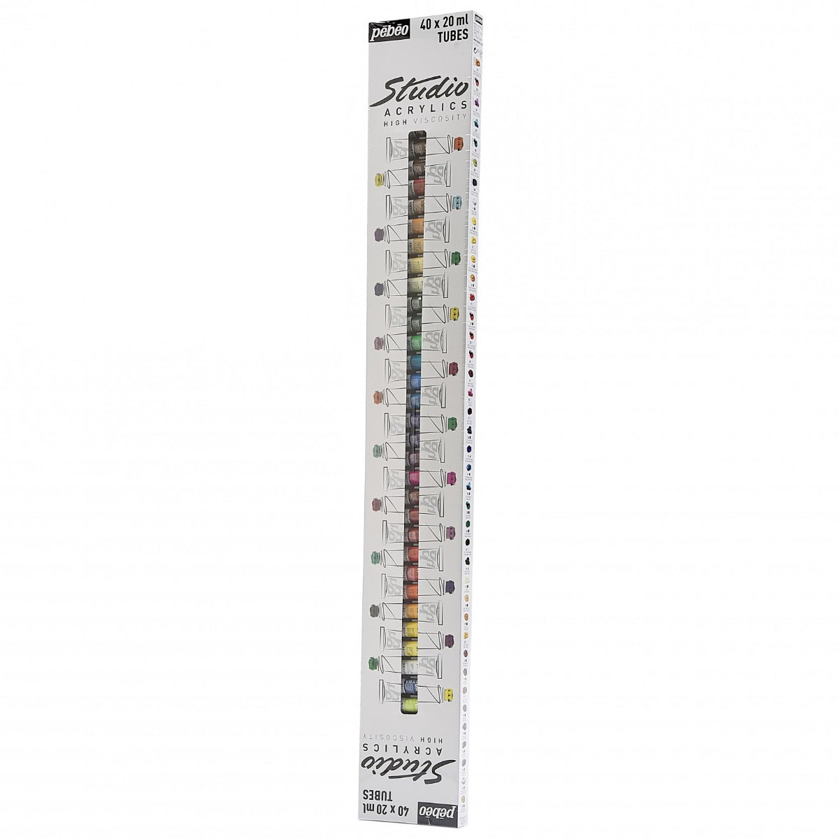 აკრილის საღებავის ნაკრები 40 ფერი STUD ACRYL HV PACK 40T20ML