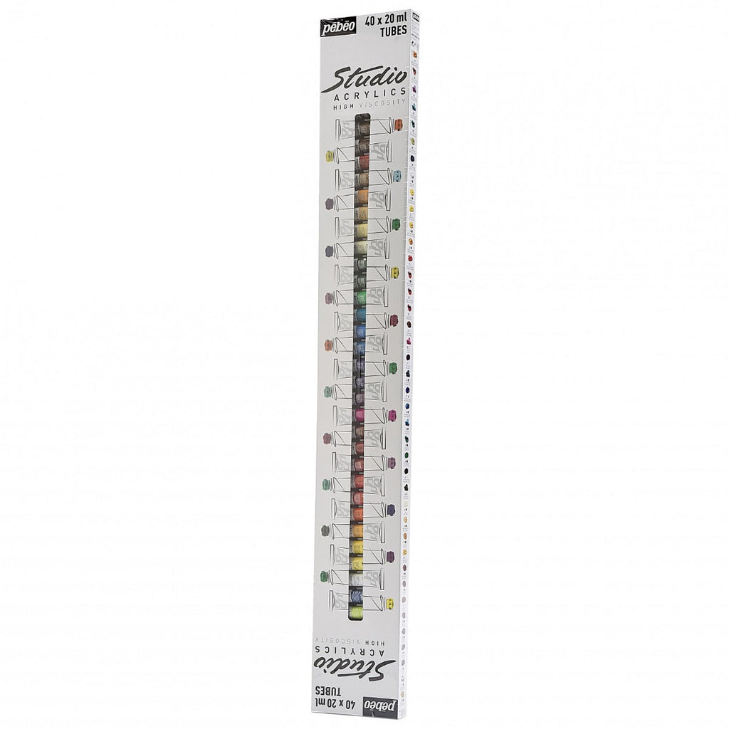 აკრილის საღებავის ნაკრები 40 ფერი STUD ACRYL HV PACK 40T20ML