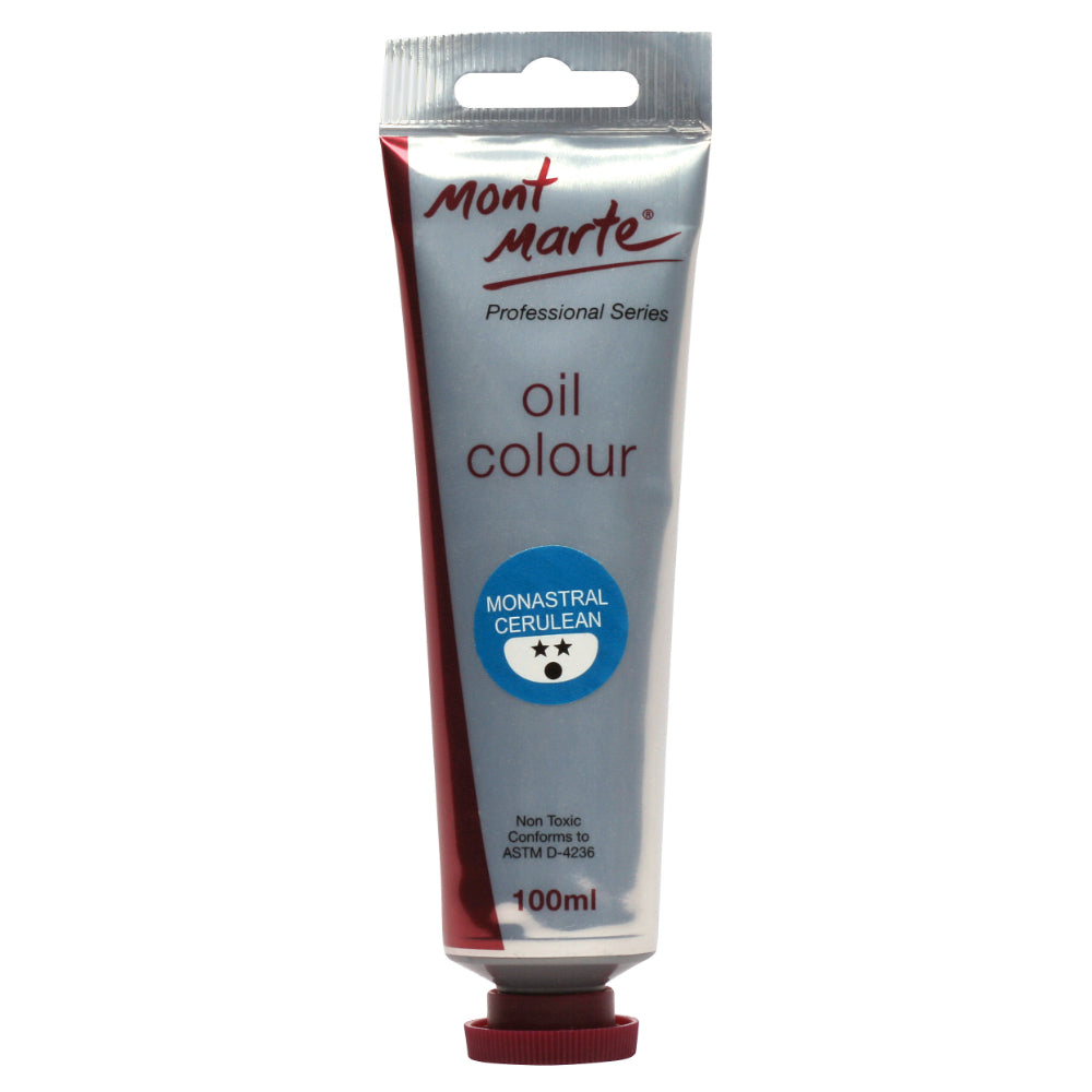 ზეთის საღებავი 100მლ MontMarte Oil Paint 100mls - Monastral Cerulean
