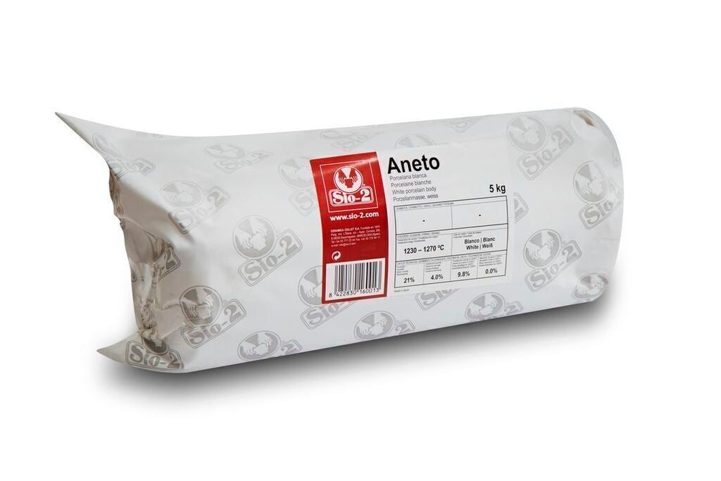 SIO 2 - ANETO porcelana blanca / თეთრი ფაიფური 5კგ (1230 -1270C)