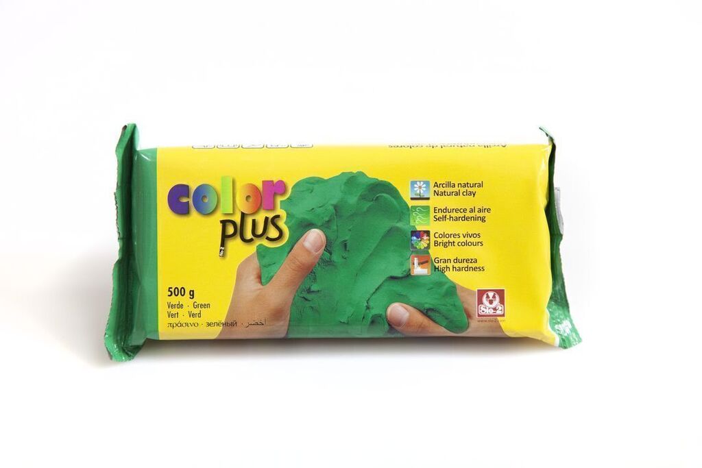 SIO 2 - COLORPLUS Verde 500g მწვანე ჰაერზე შრობადი თიხა