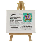 პატარა მინიატურული მოლბერტი MM Mini Display Easel w/Canvas 8x10cm - ARTISTA