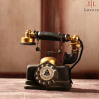 დეკორი ტელეფონი - Creative phone model resin material retro ornaments black portable