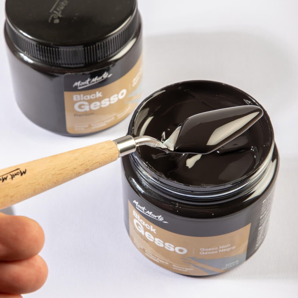 შავი გრუნტი / ჯესო MM Black Gesso Tub 500ml - ARTISTA