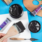 შავი გრუნტი / ჯესო MM Black Gesso Tub 500ml - ARTISTA