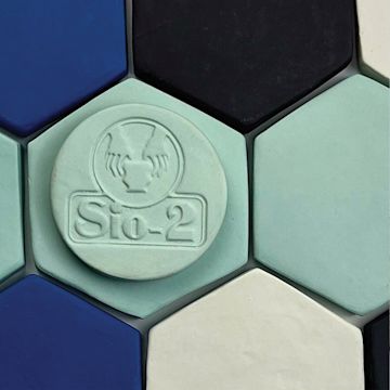 SIO-2 LAGOON porcelana turquoise blue/ ფაიფური ფირუზისფერი ლურჯი (1200C°-1240C° )