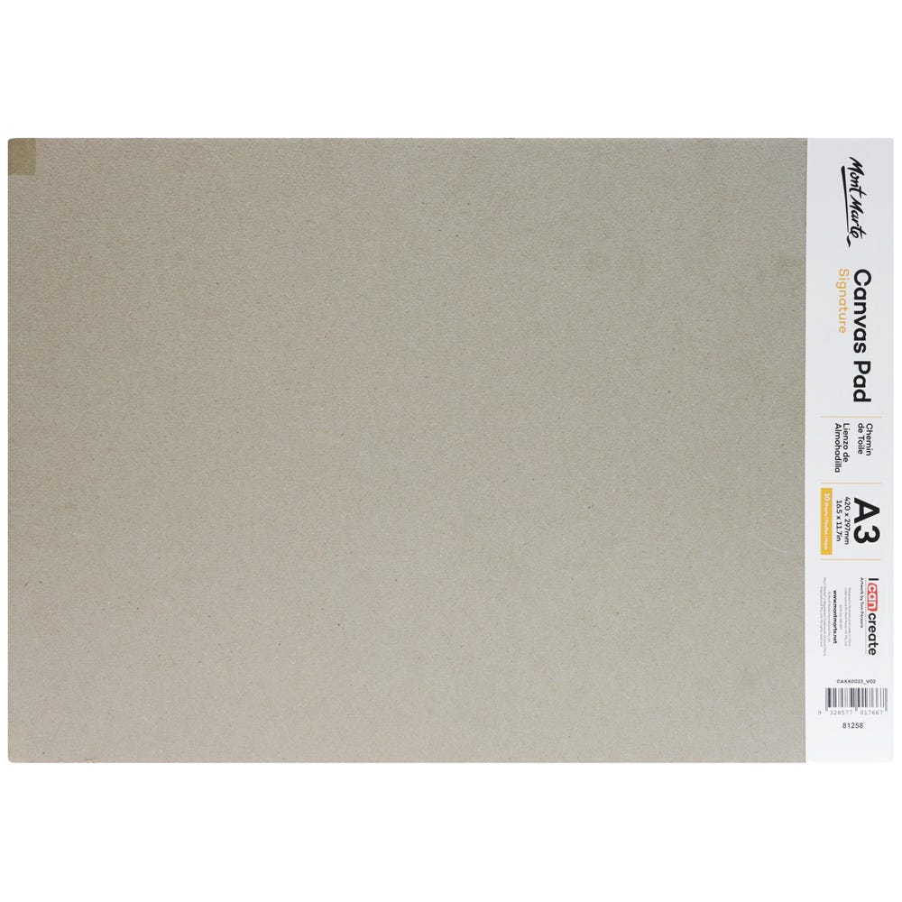 ტილოს რვეული / ალბომი Canvas Pad 10 Sheet A3 - ARTISTA