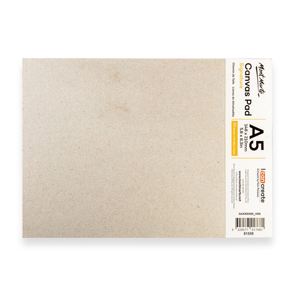 ტილოს რვეული / ალბომი Canvas Pad 10 Sheet A5 - ARTISTA