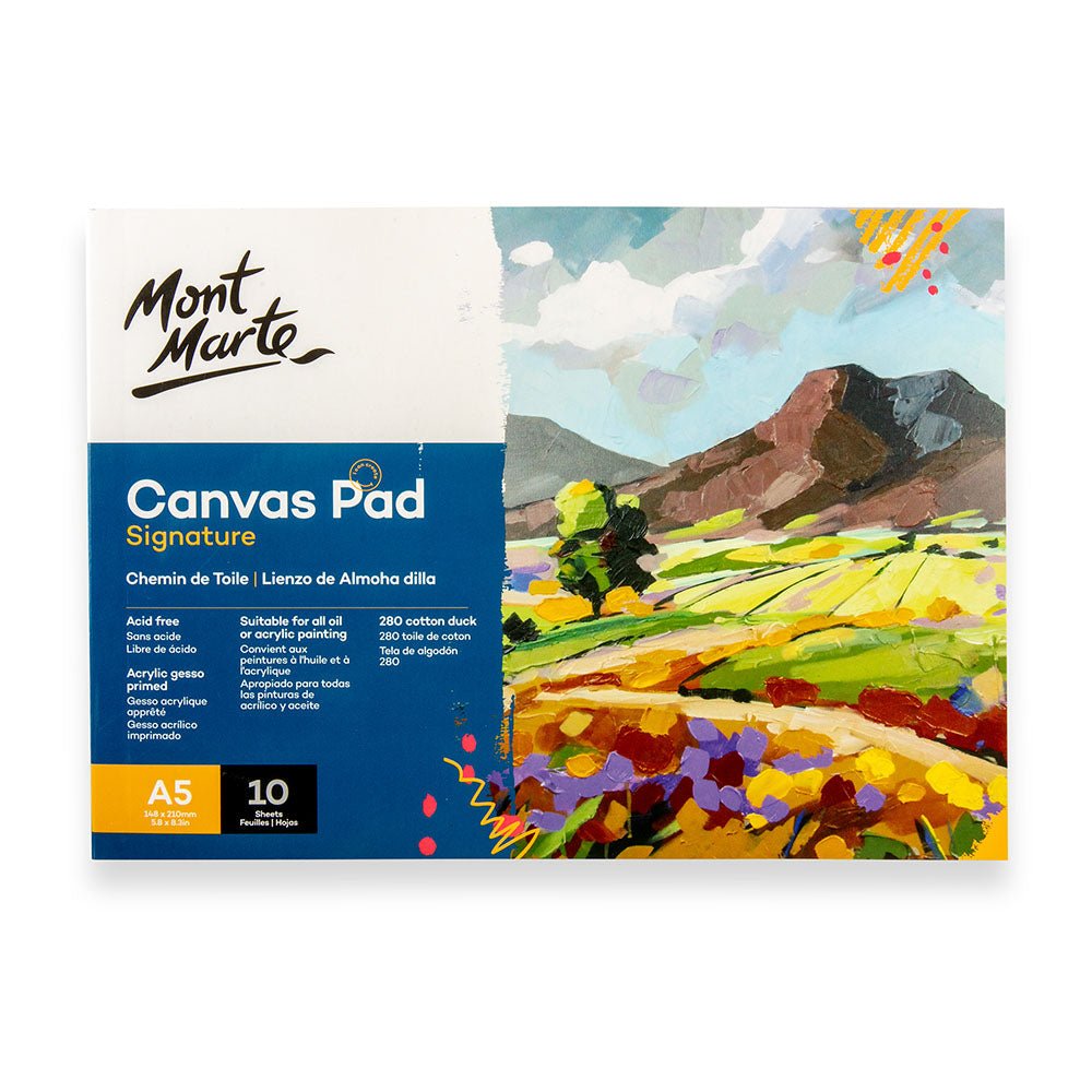 ტილოს რვეული / ალბომი Canvas Pad 10 Sheet A5 - ARTISTA