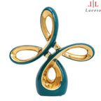 დეკორატიული ლარნაკი - Chinese knot gold and blue luxury porcelain - Small