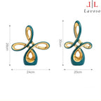 დეკორატიული ლარნაკი - Chinese knot gold and blue luxury porcelain - Small