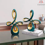 დეკორატიული ლარნაკი - Chinese knot gold and blue luxury porcelain - Small
