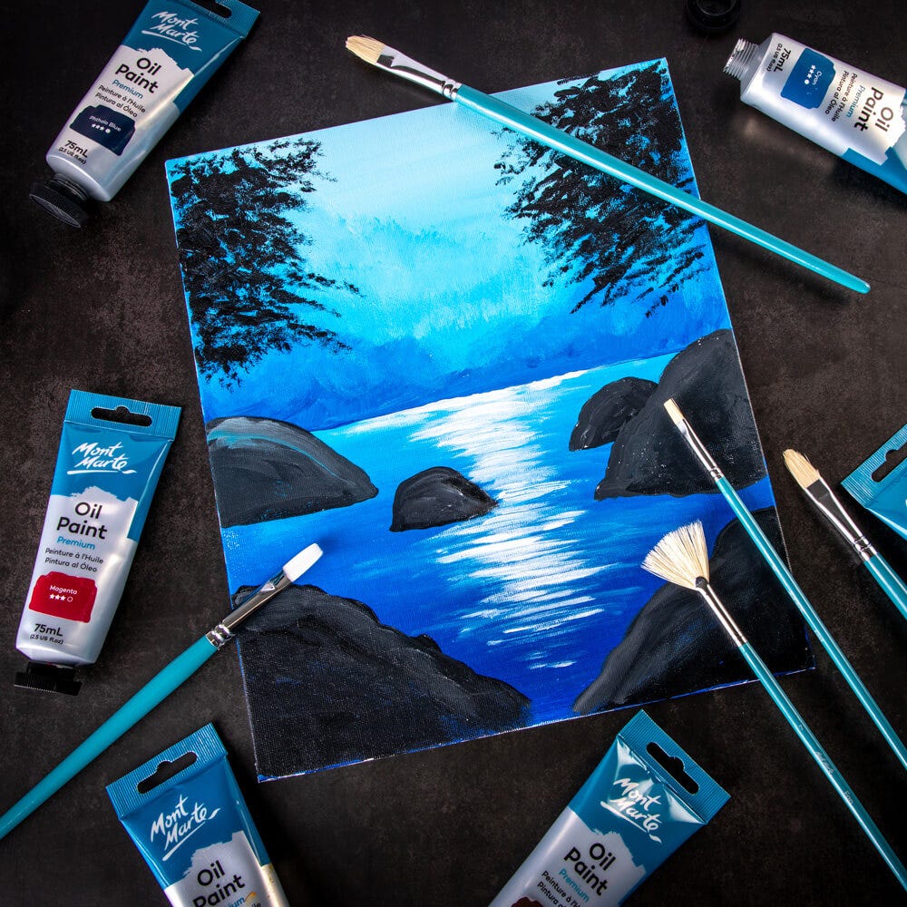ზეთის ფუნჯების ნაკრები 5 ცალი MM Gallery Series Brush Set Oils 5pc BMHS0024 - ARTISTA
