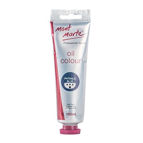 ზეთის საღებავი 100მლ MontMarte Oil Paint 100mls - Phthalo Blue - ARTISTA